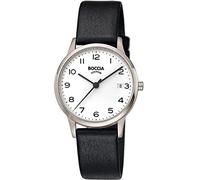Boccia Montre analogique à Quartz pour Femme avec Bracelet en Cuir véritable 3310-01, Noir, Bracelet