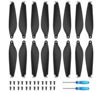 Bocguy 16 Pcs Drohne Mini 3 Hélices, Modèle Mini 3 Accessoires Hélices Remplaçables avec 24 Vis & 2 Tournevis, Faible Bruit & Stabiliser (Argent)