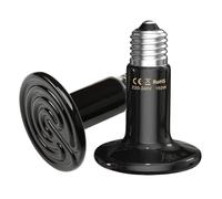 Bocguy 2 Pièces lampe chauffante terrarium,150W lampe chauffante pour reptiles,lampe chauffante en céramique,céramique Heat Emitter Pour reptiles, lézards, serpents, poules, chiens, chats