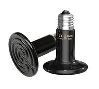 Bocguy 2 Pièces lampe chauffante terrarium,50W lampe chauffante pour reptiles,lampe chauffante en céramique,céramique Heat Emitter Pour reptiles, lézards, serpents, poules, chiens, chats