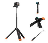 Bocguy 4 en 1 Bâton de Selfie Poignée Flottante, 61cm Extensible Perche a Selfie Stick, Etanche Portable Poignée Flottante pour GoPro Hero et Autres Caméra d'action