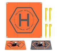Bocguy Piste Atterrissage Drone 50 CM x 50 CM PU Double Face Landing Pad avec Imperméable & Antitache, Pliable pour DJI Mini/Air/Mavic/Avata/FPV/Inspire/Fimi Série