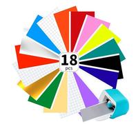 Bocguy Smart Vinyl Permanent pour Cri-cut Joy, 14cm*30.5cm Film de Transfert pour Traceur Vinyle pour Décalcomanies,Panneaux et Murs