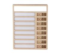 Boches de graphique de corvée, Rédaction en bois Répéditable Rédaction de routine de routine de glissement pour faire la liste des tâches de liste pour le bureau