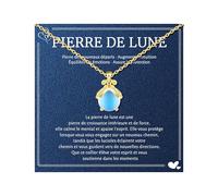 BOCHOI Femme Collier Pierres de Lune Cadeau pour Femme Idee Original Utile Cadeau Anniversaire Cadeaux Fete Des Meres Anniversaire Noel Collier pour Fille Sœur Maman Meilleure Amie Copine Mamie Bijoux