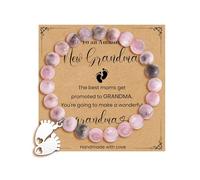 BOCHOI Lot de 2 bracelets pour nouveaux parents/grands-parents, cadeau pour la première fois pour papa, grand-père, annonce de grossesse, révélation du sexe pour les futurs parents