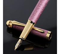 BOCIYER Ensemble de stylos plume fantaisie, pointe moyenne de luxe, comprend 10 cartouches d'encre et convertisseur d'encre, meilleur étui cadeau pour homme et femme, joli stylo d'écriture de bureau