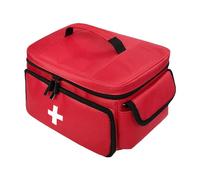Boczif trousse de premiers soins, sac de transport de stockage de premiers soins, organisateur de bouteille de pilule pour les trousses médicales d’urgence pour la maison, voyage(Rouge)(sac seulement)