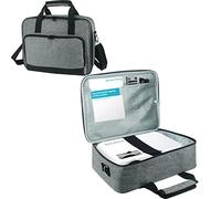 Boczif Valise de projecteur, Sac de projecteur Compatible avec la Plupart des Principaux projecteurs et Accessoires, Sac de Voyage de Rangement avec Poche pour Ordinateur Portable et bandoulière