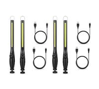 Boddceto 4PCS COB Lampes de Travail LED Portables Sans à LED Magnétiques Lampe D'Inspection pour la Réparation de Voiture Garage à Domicile Urgence