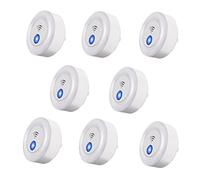 Boddceto 8 pièces Anti-Moustiques à Ultrasons Anti-Rats éLectroniques Peuvent Repousser Les Souris, Les Moustiques, Les Cafards, Les Mouches, Les Chauves-Souris, Etc. Prise UE