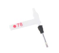 Boddceto Aiguille de Stylet Mobile Double pour Platine Phonographe Remplacez la Broche Tactile par Une Aiguille en Vinyle LP LP.78