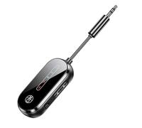Boddceto Émetteur Récepteur Audio Bluetooth 5.4 2 en 1, Prise AUX 3,5 Mm, Adaptateur sans pour Avion, TV, Haut-Parleur de Voiture, Casque PC