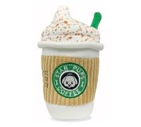 Boddceto Jouet pour Chien Parody Star Pups Coffee Pup' Spice Latte - Peluche Parodique Amusante d'automne Qui Couine pour Les Fêtes de Taille Moyenne