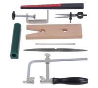 Boddceto Kit D'Outils Moulage pour Fabrication Bagues en Cire pour, Outils Sculpture sur Bagues en Cire, Calibreur Bagues en Cire, pour Tube Cire, Cadre Scie Bagues pour