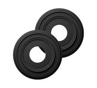 Boddceto Lot de 2 Médaillons de Plafond en PU pour Luminaires et Ventilateurs de Plafond, Diamètre Extérieur de 12-1/4 Po X Diamètre Intérieur de 4 Po