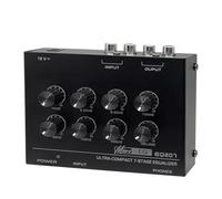 Boddceto Préampli EQ207 Égaliseurs 7 Bandes Modificateurs de Son Entrée d'alimentation DC12V Mixeur Audio Prise UE