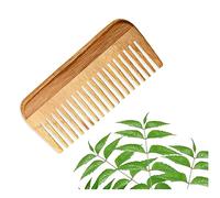 Bode Peigne en bois de margousier | Ensemble de peignes à cheveux pour homme et femme | Peigne en bois de margousier kachi pour femme | Peigne en bois pour la croissance des cheveux | Kanghi pour