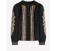 Boden Boden Black Embroidered Cotton Top