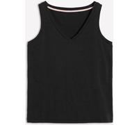 Boden Boden Black Regular V-Neck Slub 100% Cotton Vest