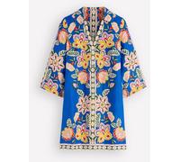 Boden Boden Blue Carmen Linen Short Dress Blue EU 36 Regular (UK 8)