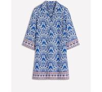 Boden Boden Blue Carmen Linen Short Dress Blue EU 40 Regular (UK 12 R)