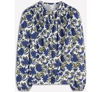 Boden Boden Blue Mya Smocked Jersey Shirt Blue EU 44 (UK 16)