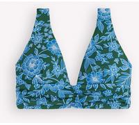 Boden Boden Blue Mykonos Deep V Bikini Top