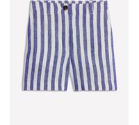 Boden Boden Blue Westbourne 100% Linen Shorts Blue EU 40 (UK 12)