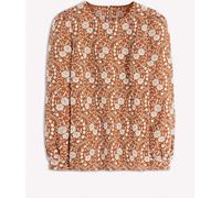 Boden Boden Brown Embroidered Cotton Top