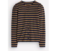 Boden Boden Brown Iris Puff Sleeve Mariner T-Shirt
