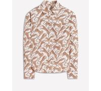 Boden Boden Brown Sienna Cotton Shirt Brown 10 R