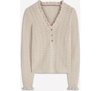 Boden Boden Cream Eloise Frill Henley Jumper