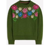 Boden Boden Green Isa Embroidered Jumper