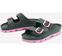 Boden Boden Green Lyla Double Buckle Sliders