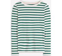 Boden Boden Green Olivia Long Sleeve Breton T-Shirt