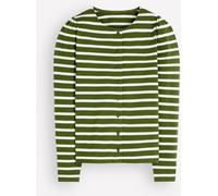 Boden Boden Green Stripe Puff Sleeve T-Shirt
