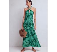 Boden Boden Green Sydney Twist Neck Jersey Dress Green EU 36 Regular (UK 8)