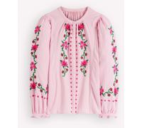 Boden Boden Pink Camille Double Cloth Top