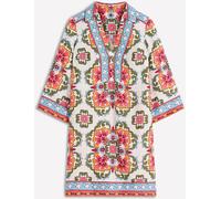 Boden Boden Pink Carmen Linen Short Dress Pink EU 42 Regular (UK 14 R)