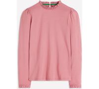 Boden Boden Pink Supersoft Frill Detail Top