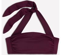 Boden Boden Plum Purple Kythira Ruched Bikini Top