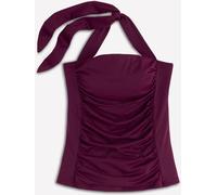 Boden Boden Plum Purple Kythira Ruched Tankini Top