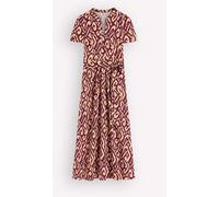 Boden Boden Purple Naomi Jersey Midi Dress Purple EU 40 Regular (UK 12 R)