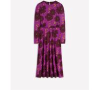 Boden Boden Purple Ruched Jersey Midi Dress Purple 14 R
