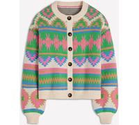 Boden Boden Red Abi Jacquard Cardigan