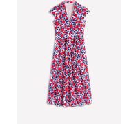 Boden Boden Red Julia Cotton Wrap Midi Dress Red EU 40 Regular (UK 12 R)