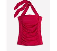 Boden Boden Red Kythira Ruched Tankini Top