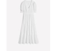 Boden Boden White Anna Double Cloth 100% Cotton Midi Dress White 8 R