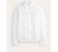 Boden Boden White Sienna Linen Shirt White 10 R